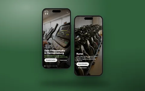 Body & Care Hermannsburg (Kundenprojekt): Website auf zwei Handys